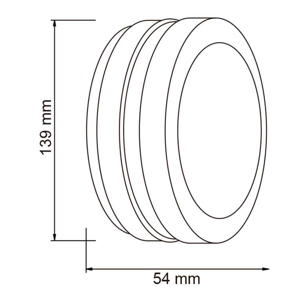 ARBOTANTE CIRCULAR FLUORESC. SATINADO CRISTAL OPALINO TENERIFE ***TECNOLITE HAE***