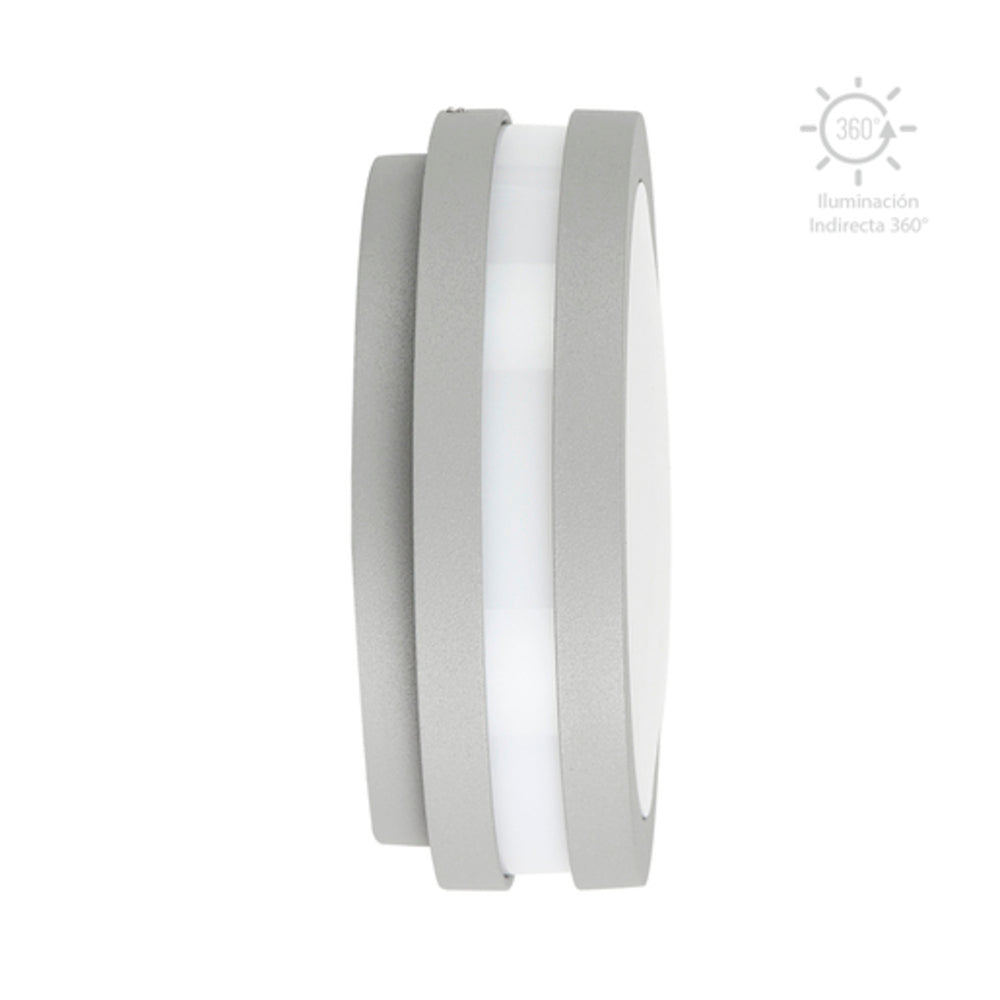 ARBOTANTE CIRCULAR FLUORESC. SATINADO CRISTAL OPALINO TENERIFE ***TECNOLITE HAE***