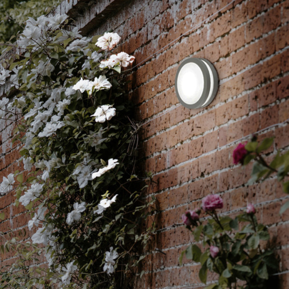 ARBOTANTE CIRCULAR FLUORESC. SATINADO CRISTAL OPALINO TENERIFE ***TECNOLITE HAE***