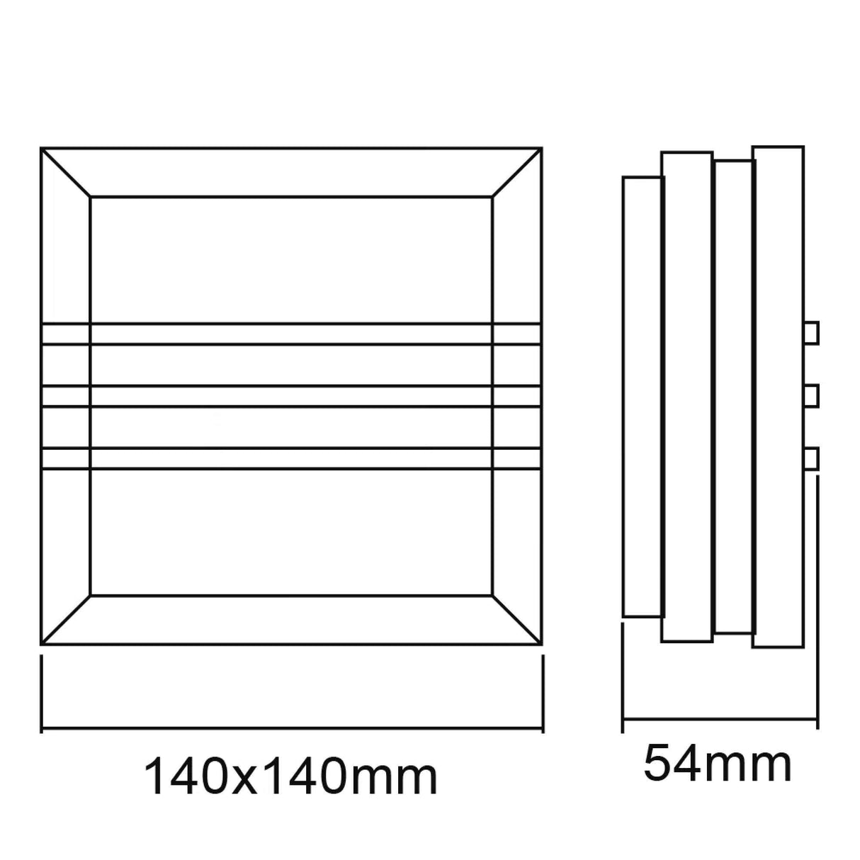 LÁMPARA DE EXTERIOR LED TARENTO TECNOLITE PARA SOBREPONER 3W LUZ BLANCA NEUTRA BASE GX53 ***TECNOLITE HAE***