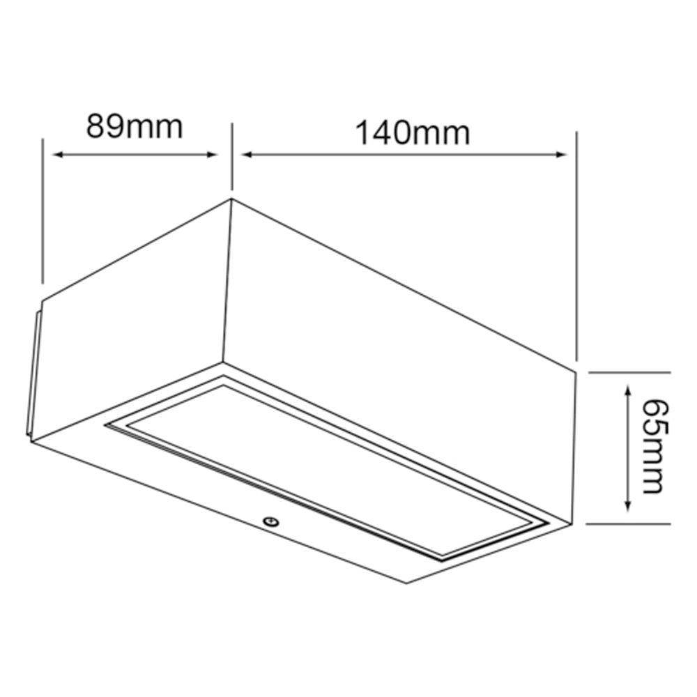 LÁMPARA DE EXTERIOR LED AL MANAMA TECNOLITE PARA SOBREPONER 9W LUZ BLANCA NEUTRA