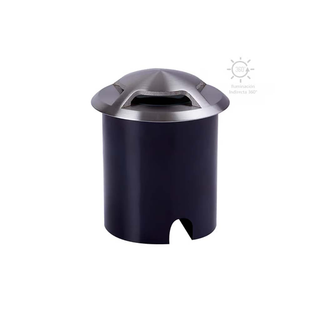LAMPARA DE EXTERIOR LED CALGARY TECNOLITE DE PISO EMPOTRABLE 3W LUZ SUAVE CALIDA IP44 LED INTEGRADO