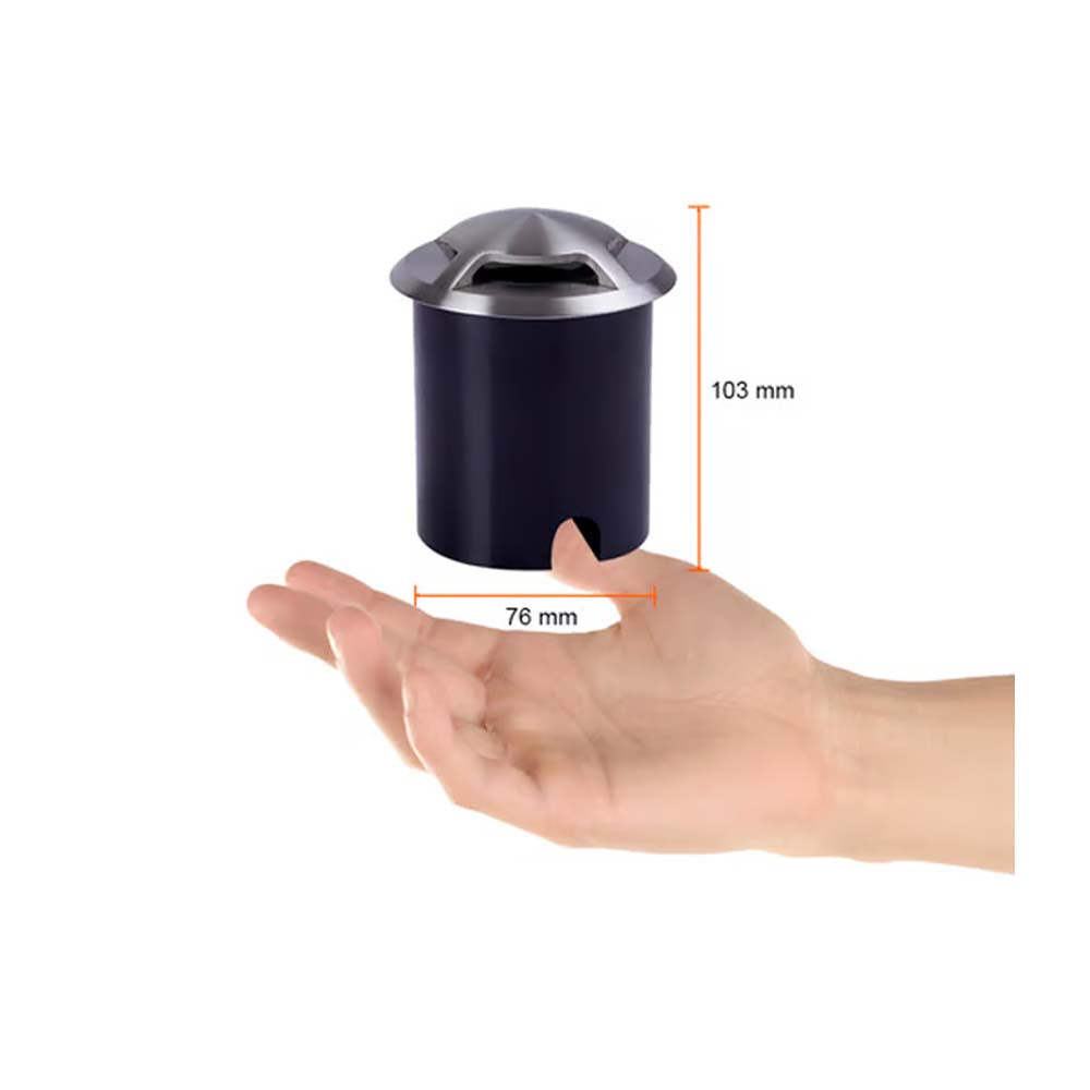 LAMPARA DE EXTERIOR LED CALGARY TECNOLITE DE PISO EMPOTRABLE 3W LUZ SUAVE CALIDA IP44 LED INTEGRADO