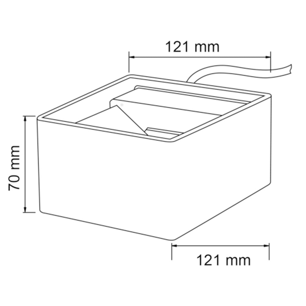 LAMPARA DE EXTERIOR LED ZIBO TECNOLITE PARA SOBREPONER 7.5W LUZ SUAVE CALIDA***HAE2025***