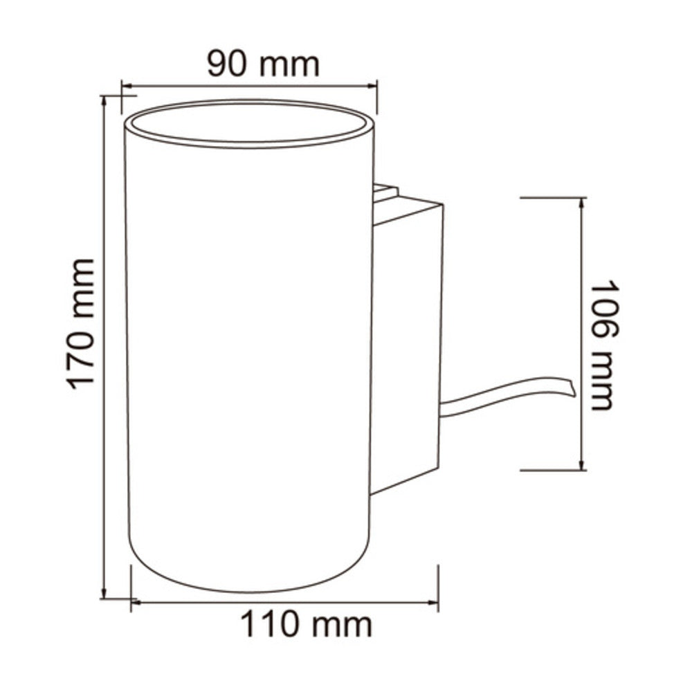LÁMPARA DE EXTERIOR LED ZIGONG TECNOLITE PARA SOBREPONER 7.5W LUZ SUAVE CÁLIDA