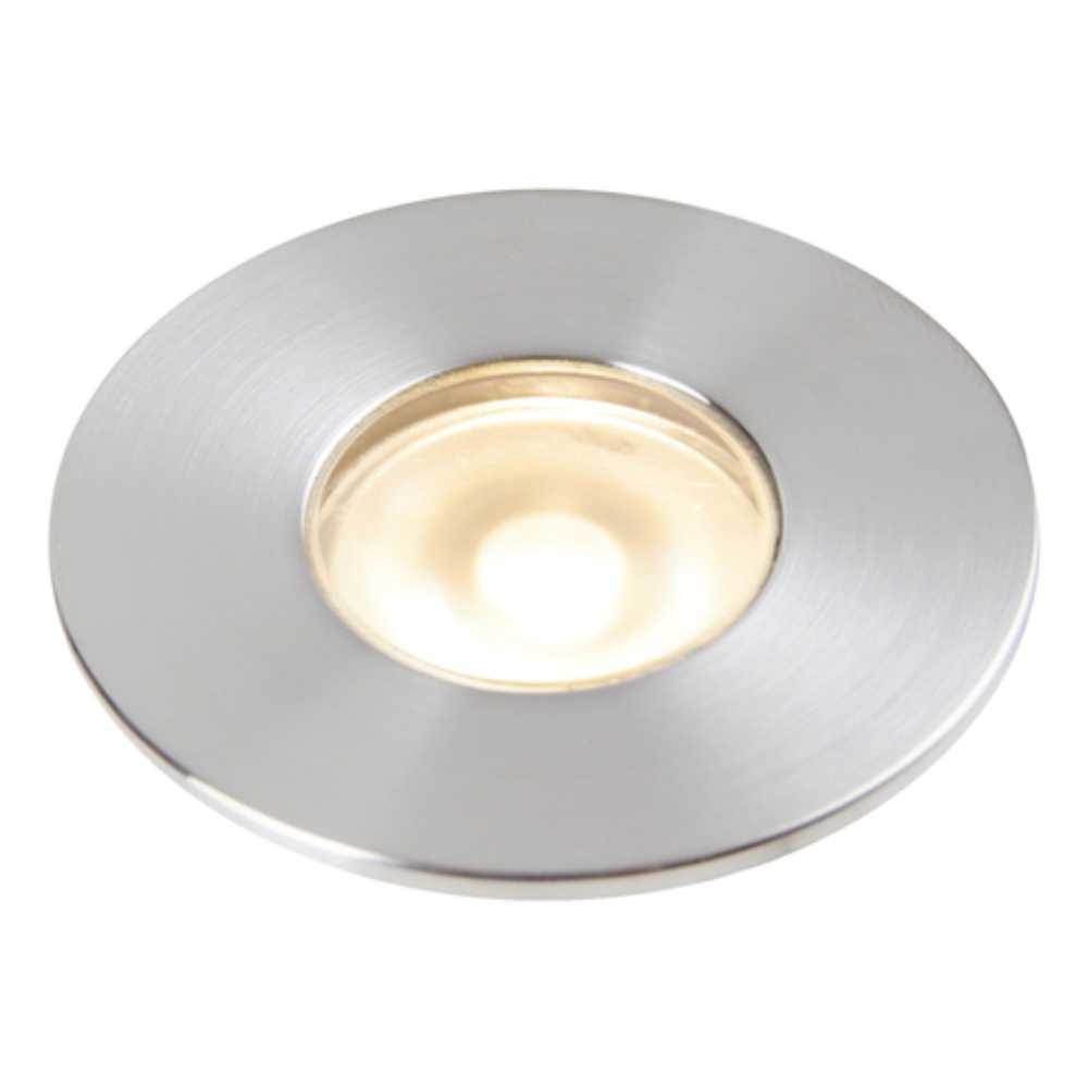 LÁMPARA DE EXTERIOR LED BARATI TECNOLITE DE PISO EMPOTRABLE 2W LUZ SUAVE CÁLIDA IP65 LED INTEGRADO