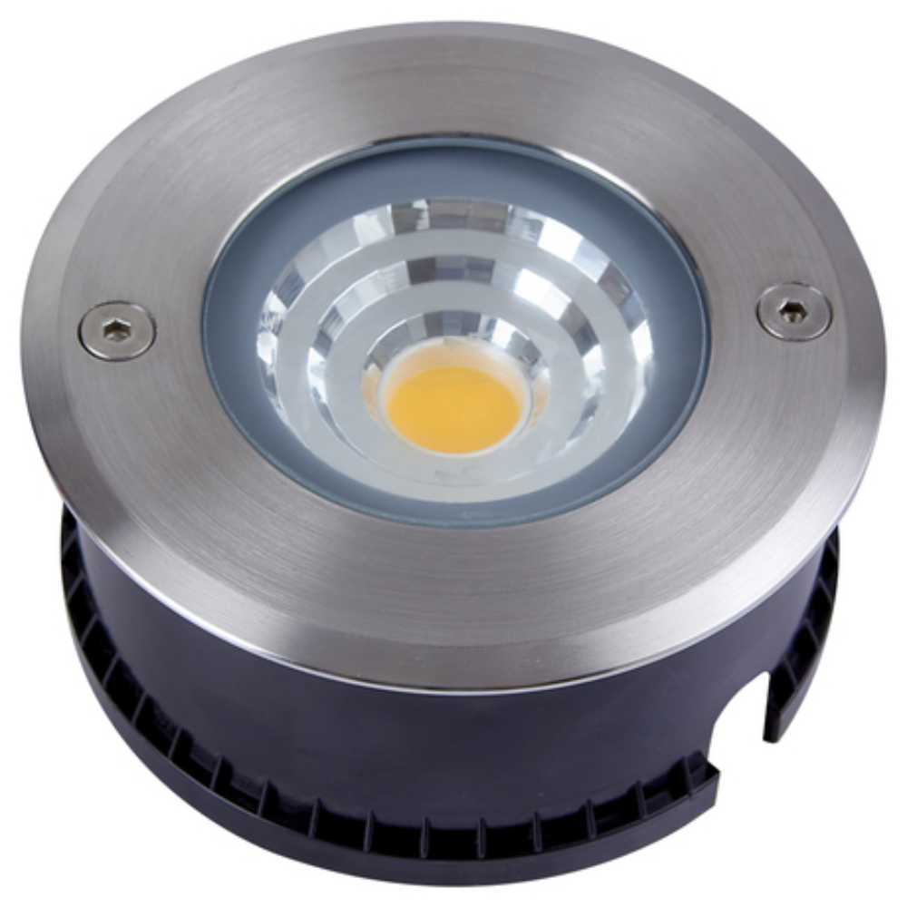 LÁMPARA DE EXTERIOR LED ORBIX TECNOLITE DE PISO EMPOTRABLE 10W LUZ SUAVE CÁLIDA IP67 LED INTEGRADO