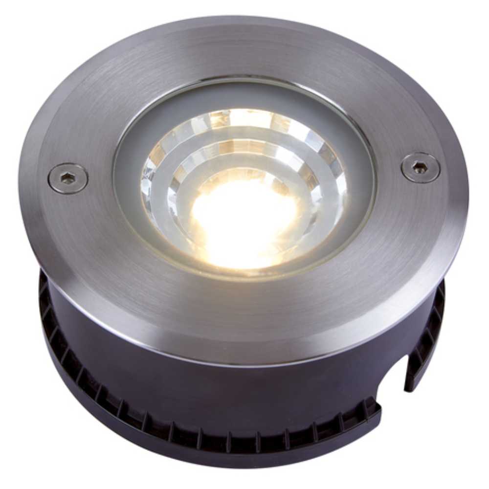LÁMPARA DE EXTERIOR LED ORBIX TECNOLITE DE PISO EMPOTRABLE 10W LUZ SUAVE CÁLIDA IP67 LED INTEGRADO
