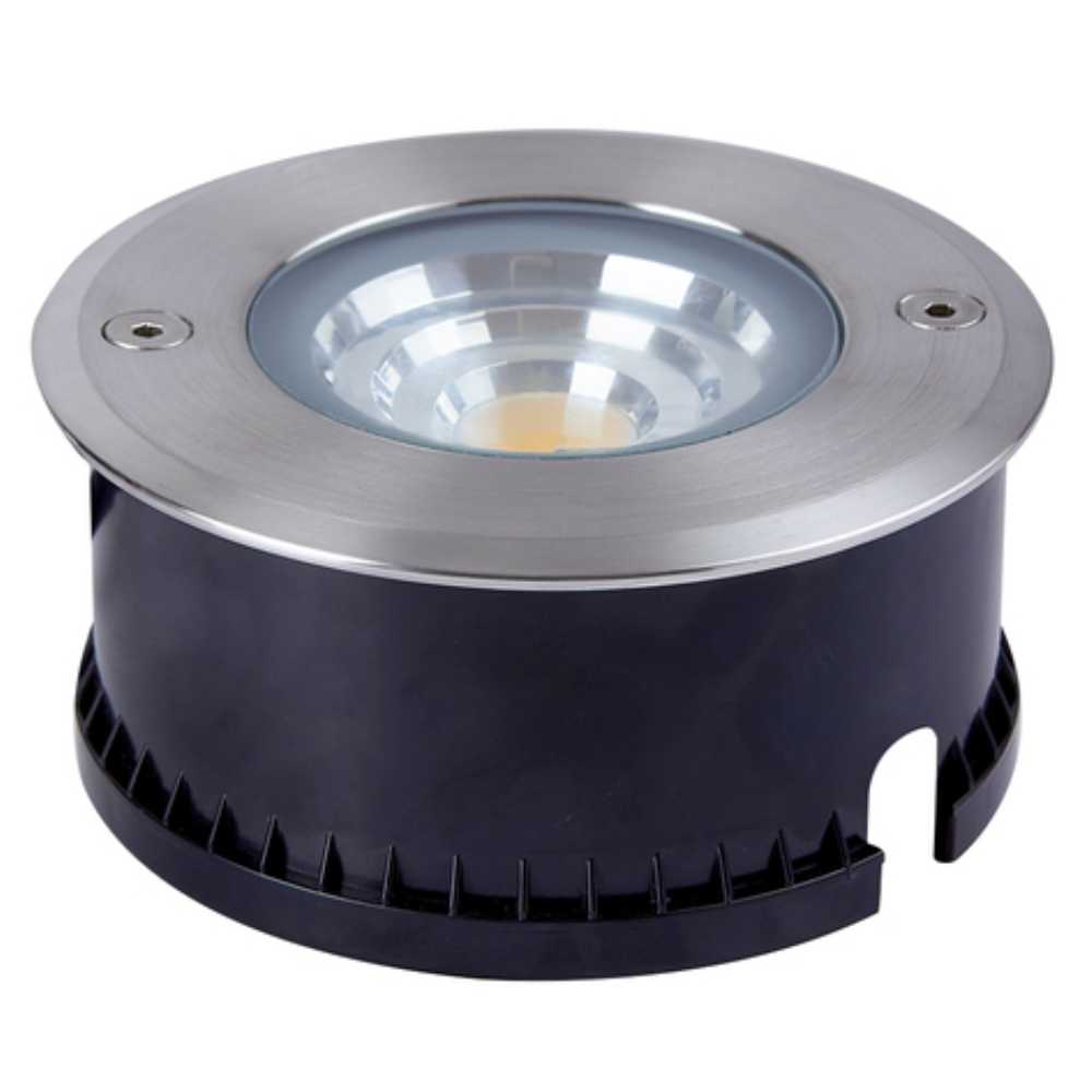 LÁMPARA DE EXTERIOR LED ORBIX TECNOLITE DE PISO EMPOTRABLE 10W LUZ SUAVE CÁLIDA IP67 LED INTEGRADO