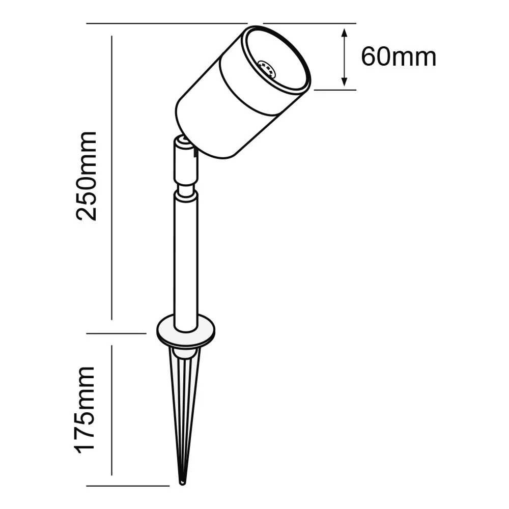 LÁMPARA DE EXTERIOR LED BURSERA TECNOLITE ESTACA 4.5W LUZ SUAVE CÁLIDA IP65 LED INTEGRADO ***HAE2025***