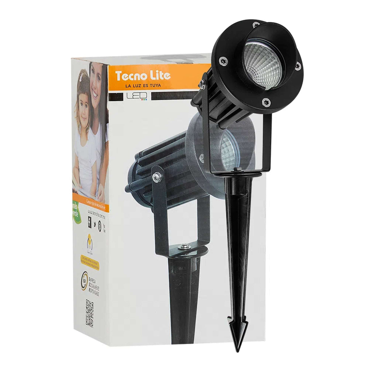 LÁMPARA DE EXTERIOR LED BILBAU II TECNOLITE ESTACA 8W LUZ BLANCA NEUTRA IP65 LED INTEGRADO ***TECNOLITE HAE***