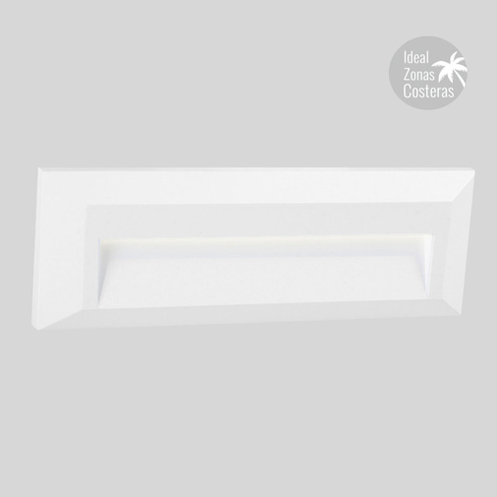 LÁMPARA DE EXTERIOR LED TECNOLITE ANSHAN PARA SOBREPONER 1.5W LUZ BLANCA NEUTRA BLANCO