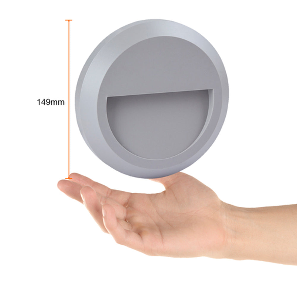 LÁMPARA LED DE EXTERIOR ANSHAN II TECNOLITE PARA SOBREPONER 1W LUZ BLANCA NEUTRA GRIS