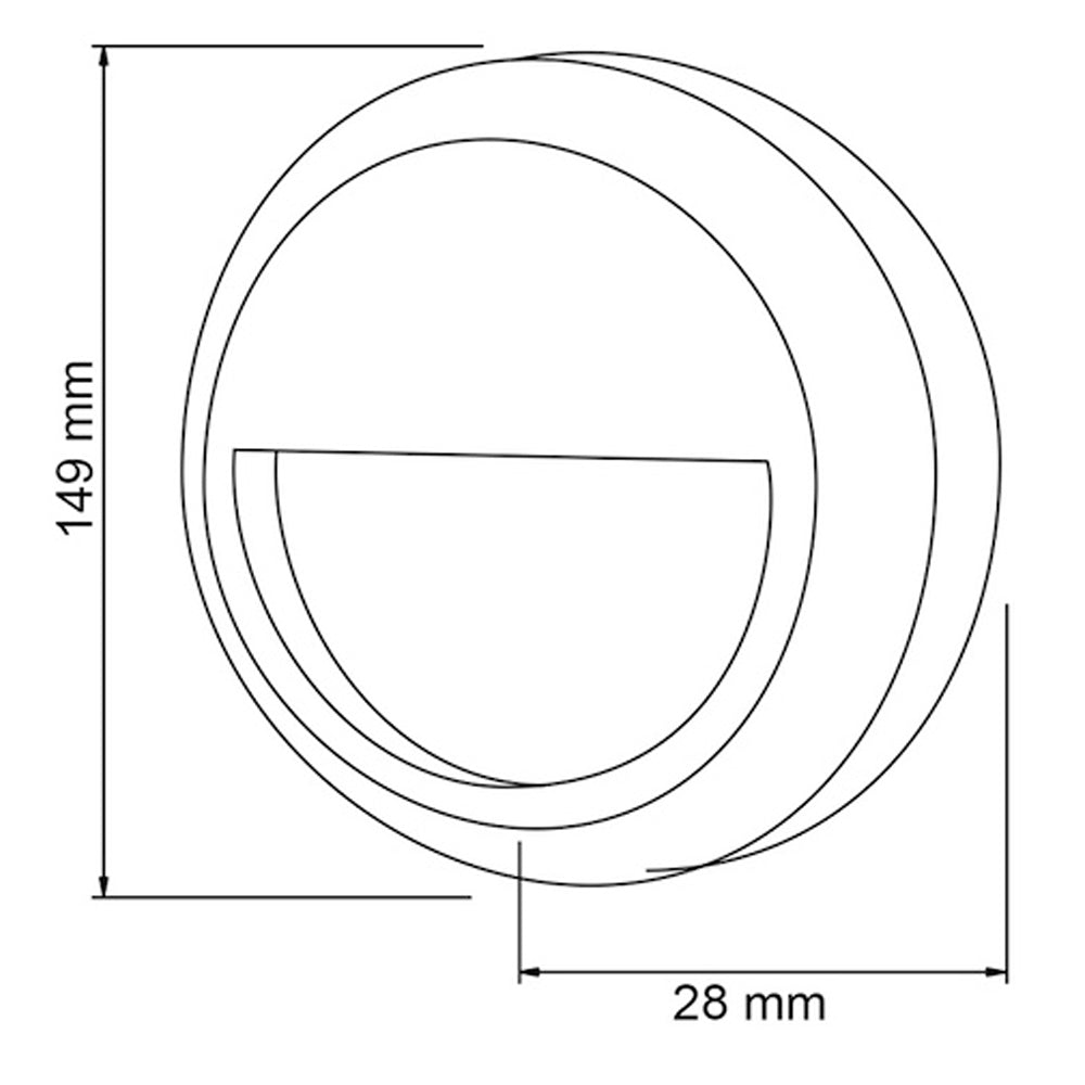 LÁMPARA LED DE EXTERIOR ANSHAN II TECNOLITE PARA SOBREPONER 1W LUZ BLANCA NEUTRA GRIS