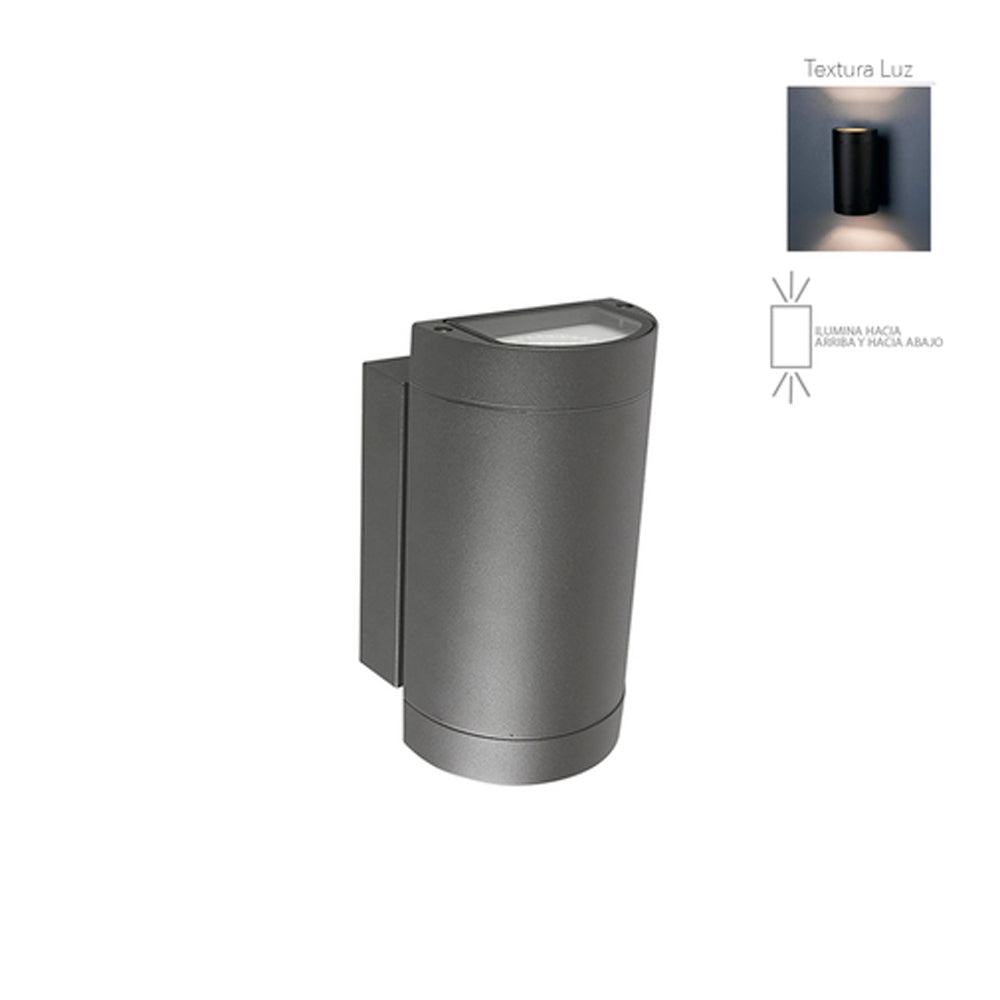 LAMPARA DE EXTERIOR LED PARA SOBREPONER 14.5 W LUZ CALIDA BRILLANTE HLED-843/30/G