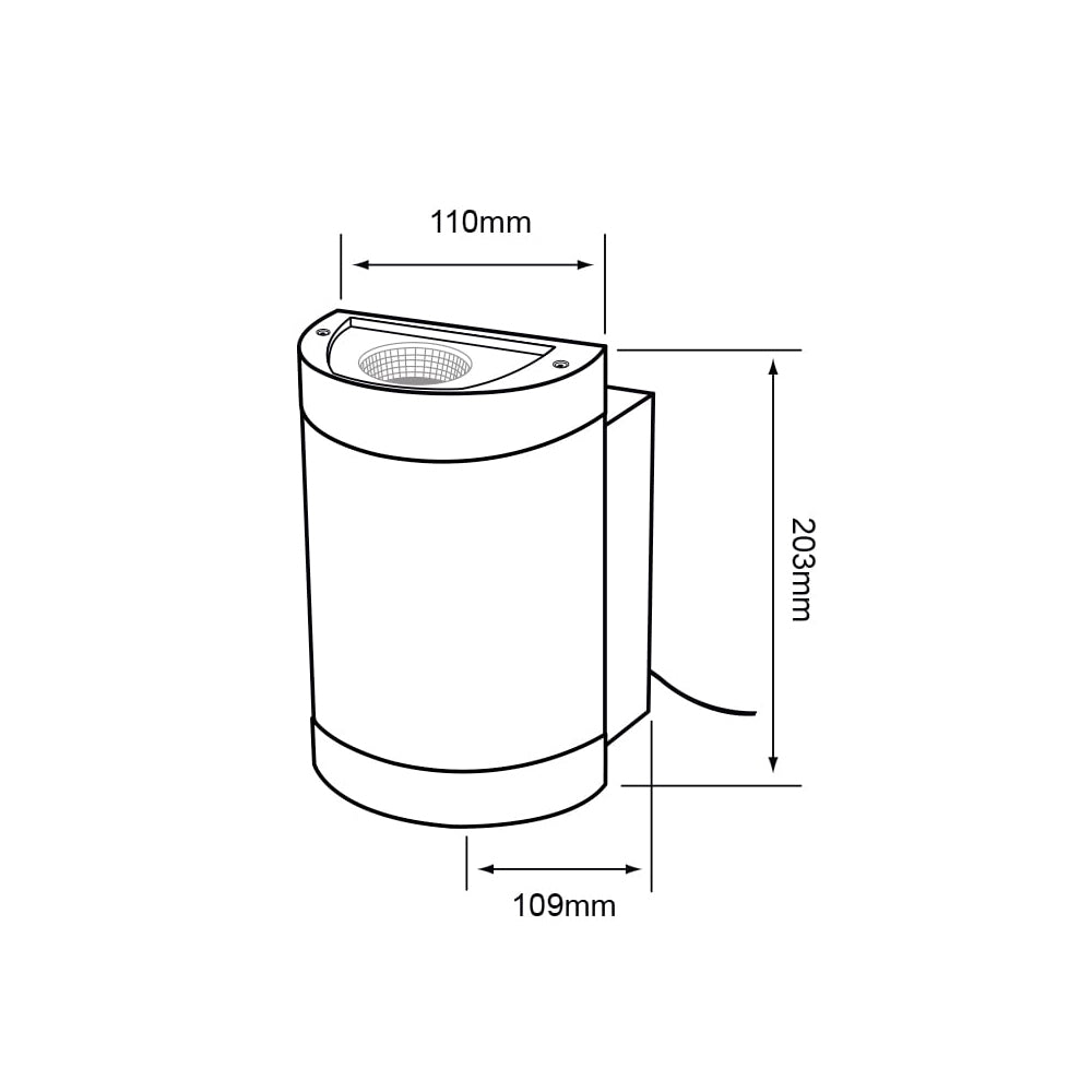 LÁMPARA DE EXTERIOR LED TECNOLITE ARBOREA PARA SOBREPONER 14.5W LUZ SUAVE CÁLIDA