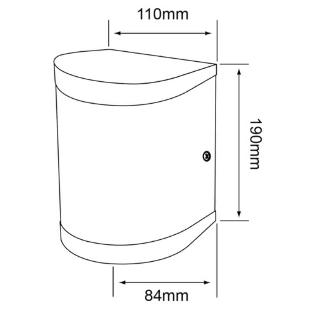 LÁMPARA DE EXTERIOR LED EDULIS TECNOLITE PARA SOBREPONER 14.5W LUZ SUAVE CÁLIDA