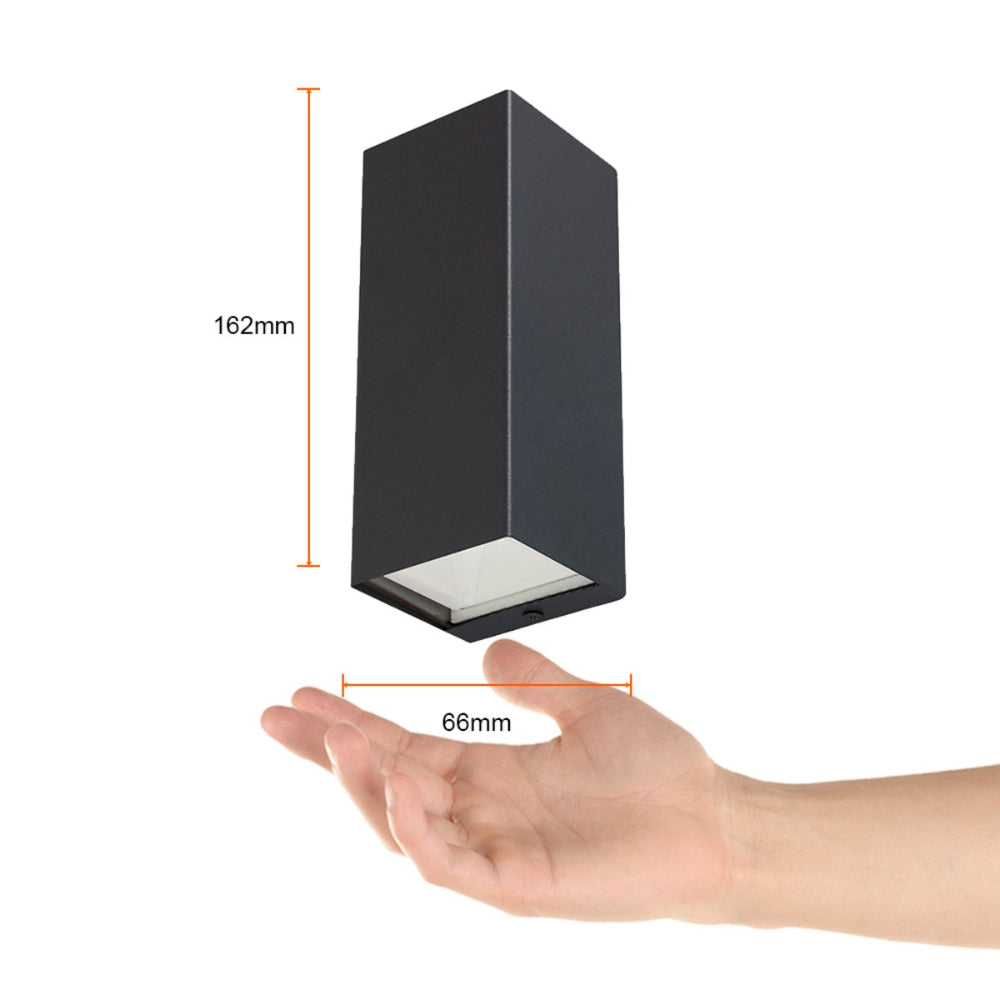 LUMINARIA PARA SOBREPONER EN MURO DE 9W COLOR GRIS HYADUM HLED-847/30/G TECNOLITE