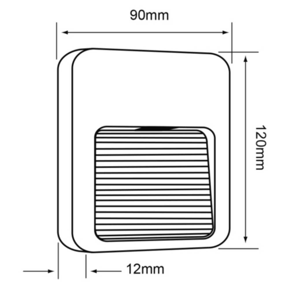 LÁMPARA LED DE EXTERIOR AVIOR TECNOLITE PARA SOBREPONER 1.5W LUZ SUAVE CÁLIDA BLANCO