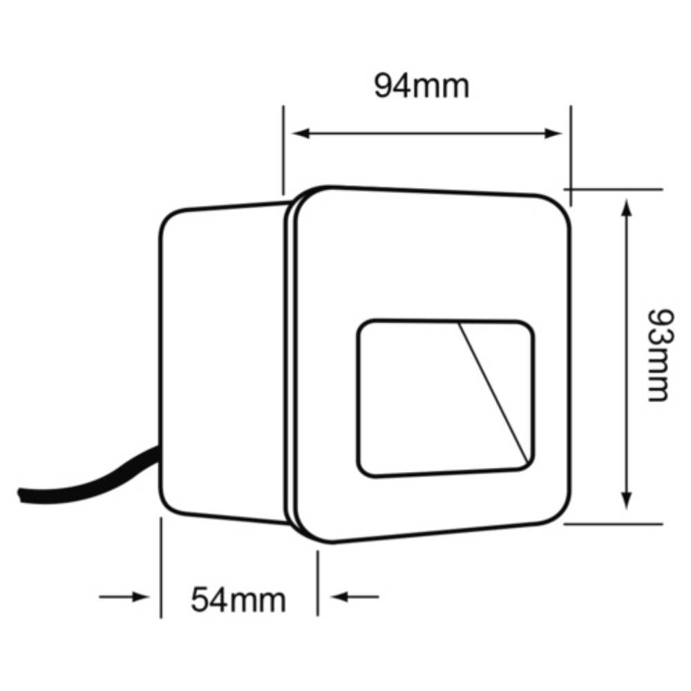 LÁMPARA DE EXTERIOR LED TECNOLITE BHARANI EMPOTRABLE 2W LUZ SUAVE CÁLIDA