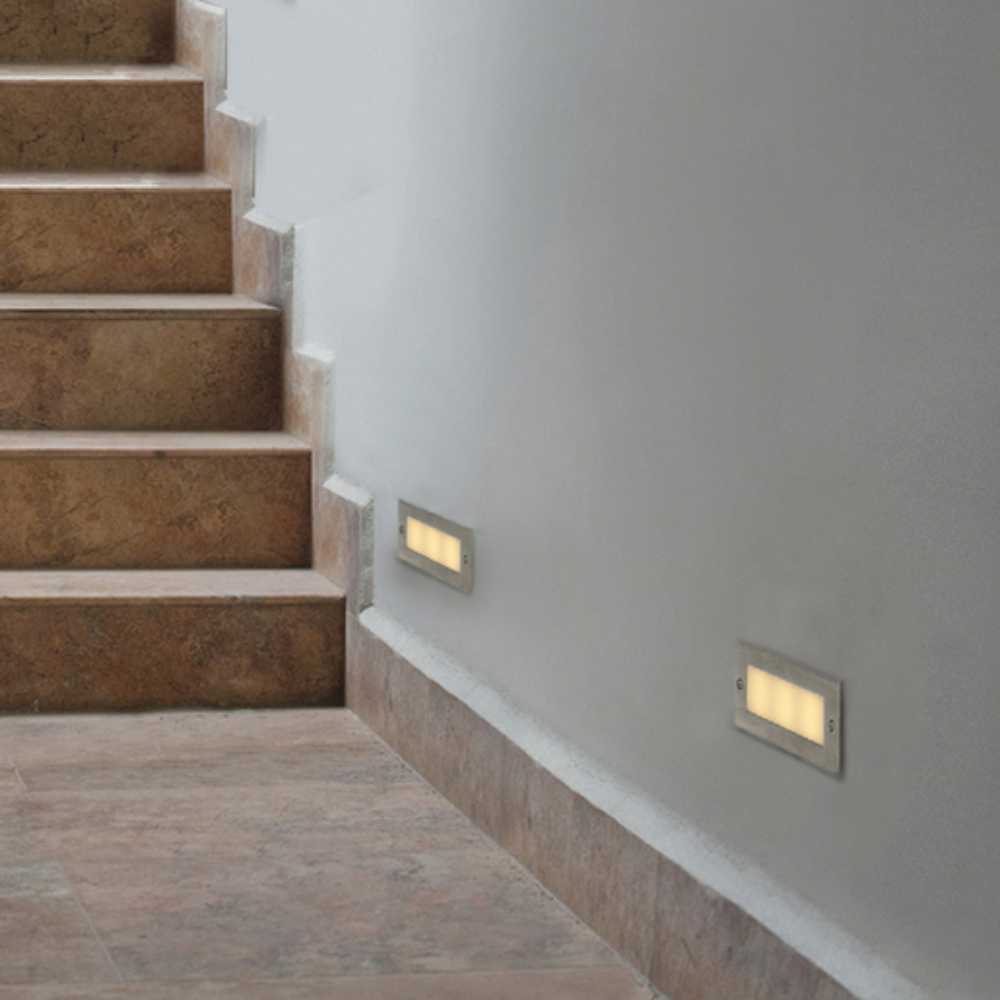 LÁMPARA DE EXTERIOR EMPOTRABLE LED CERDEÑA I TECNOLITE 0.6W LUZ SUAVE CÁLIDA