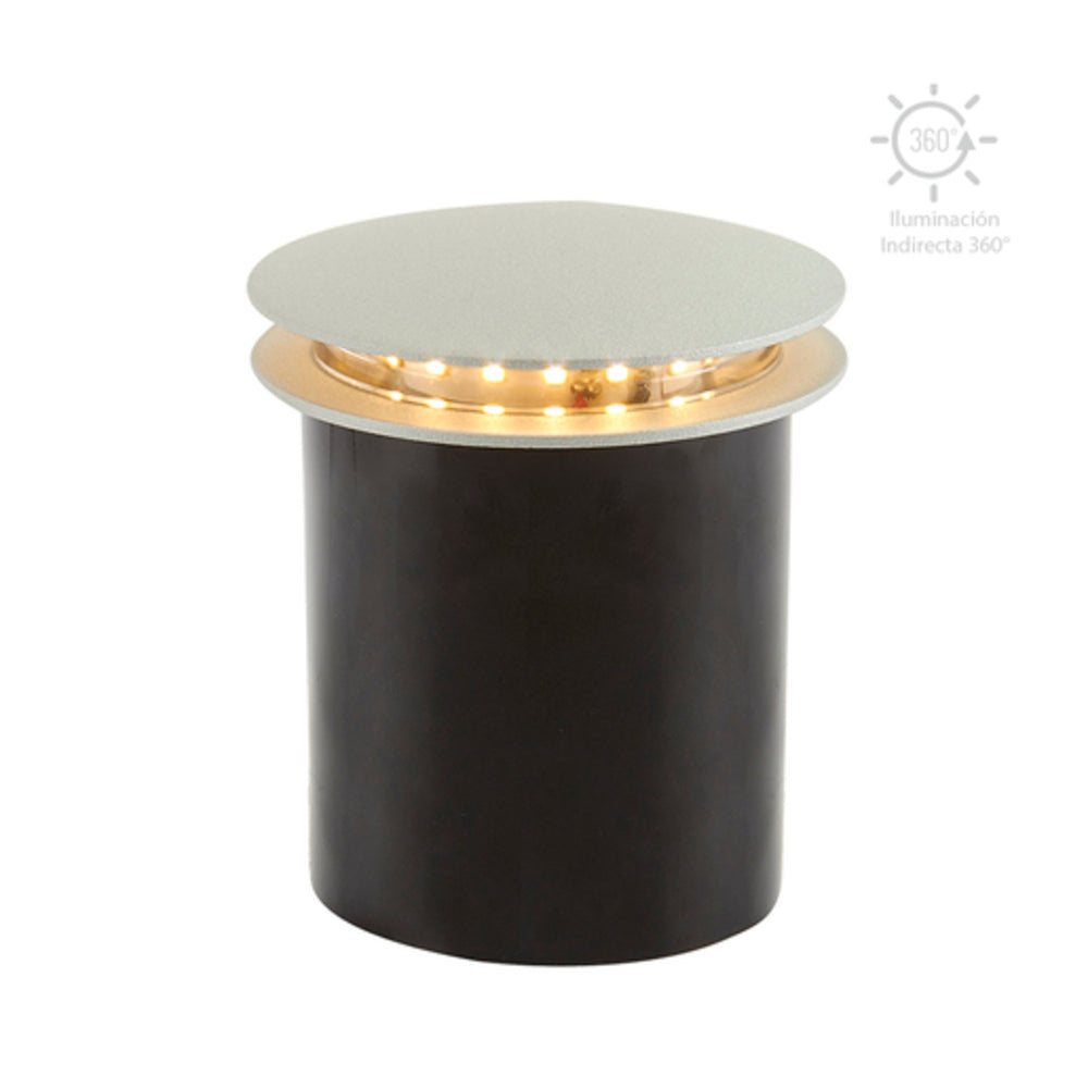 LÁMPARA DE EXTERIOR LED CERES TECNOLITE DE PISO EMPOTRABLE 1W LUZ SUAVE CÁLIDA LED INTEGRADO