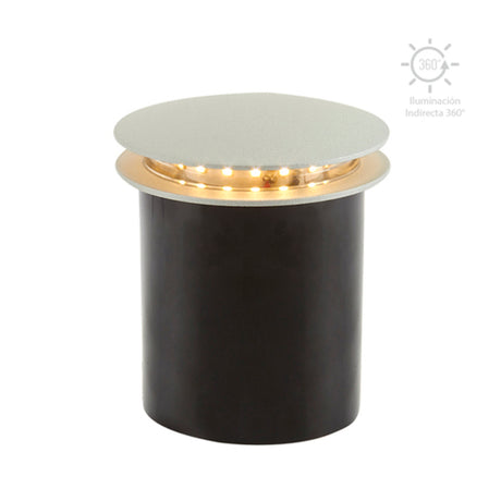 LÁMPARA DE EXTERIOR LED CERES TECNOLITE DE PISO EMPOTRABLE 1W LUZ SUAVE CÁLIDA LED INTEGRADO