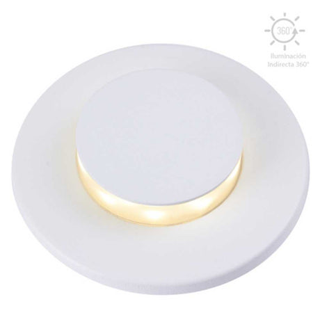 LÁMPARA DE EXTERIOR LED TECNOLITE ESFERIS EMPOTRABLE 6W LUZ SUAVE CÁLIDA