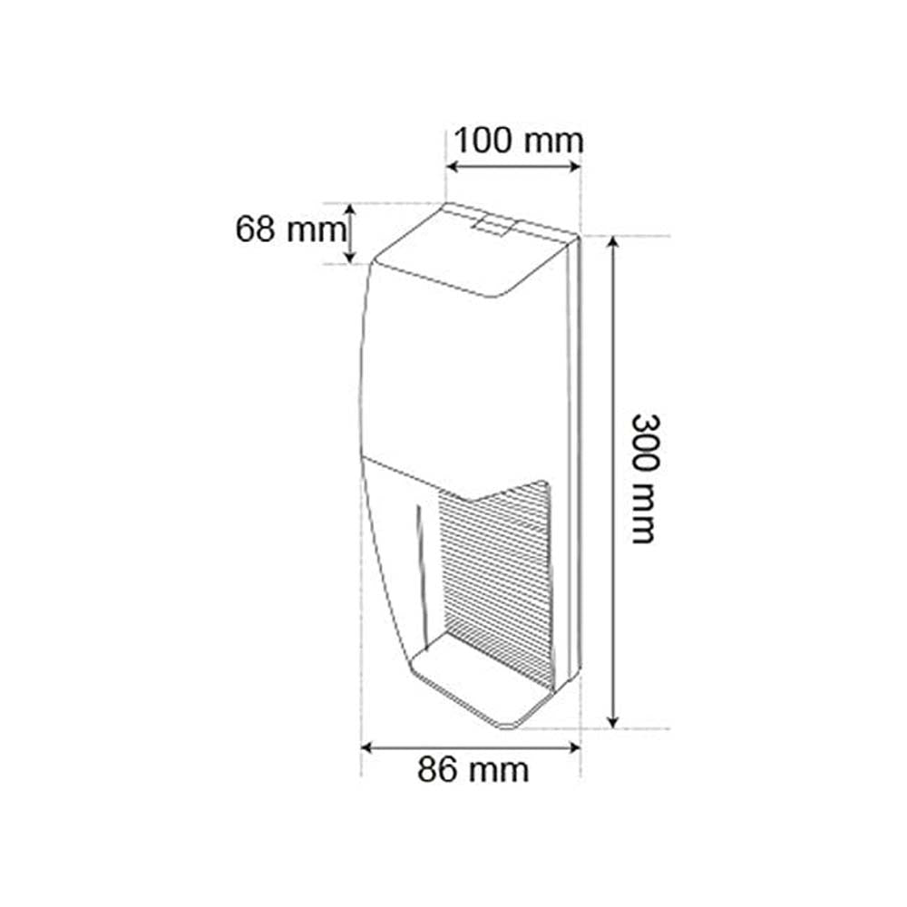 LUMIN. EXT. LED 6W 100-240V 3000K. GRIS ***TECNOLITE HAE***