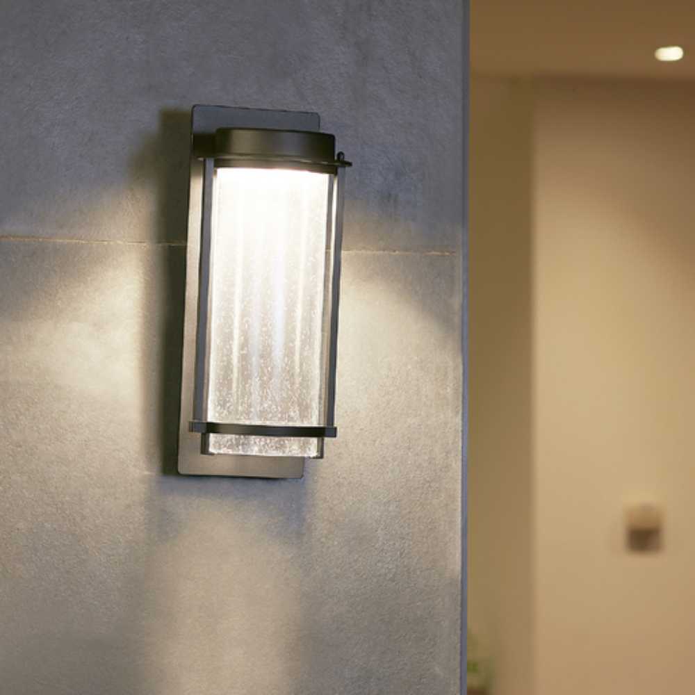 LAMPARA DE PARED ARBOTANTE LED EXTERIOR 16 W LUZ CALIDA BRILLANTE IP44 LED INTEGRADO HLED-202/30/N