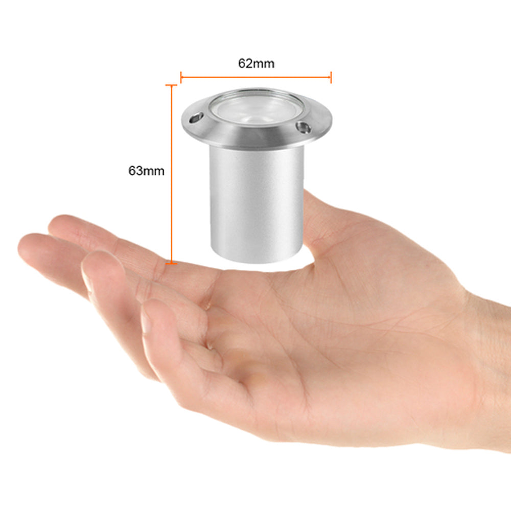 LÁMPARA DE EXTERIOR LED ADANA TECNOLITE DE PISO EMPOTRABLE 5W LUZ SUAVE CÁLIDA IP65 LED INTEGRADO