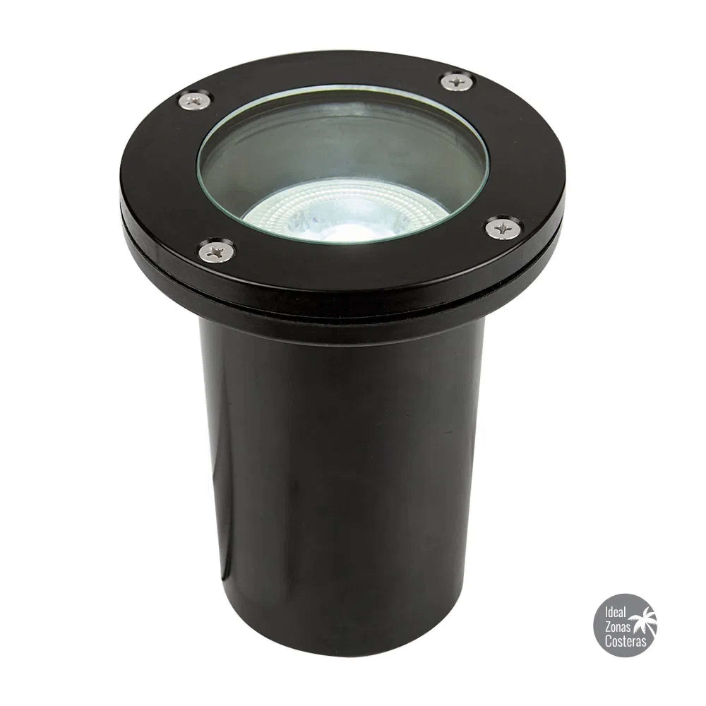 LAMPARA DE PISO EMPOTRADA IDEAL ZONA COSTERA BASE E27 POTENCIA MAX. 50 W IP65 IK06 NO INCLUYE FOCO H-605/N
