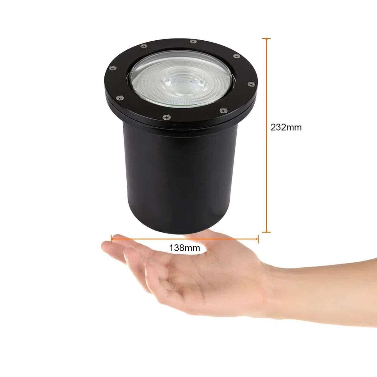 LÁMPARA DE EXTERIOR LED CUENCA I TECNOLITE DE PISO EMPOTRABLE 90W IP65 BASE E27 NO INCLUYE FOCO