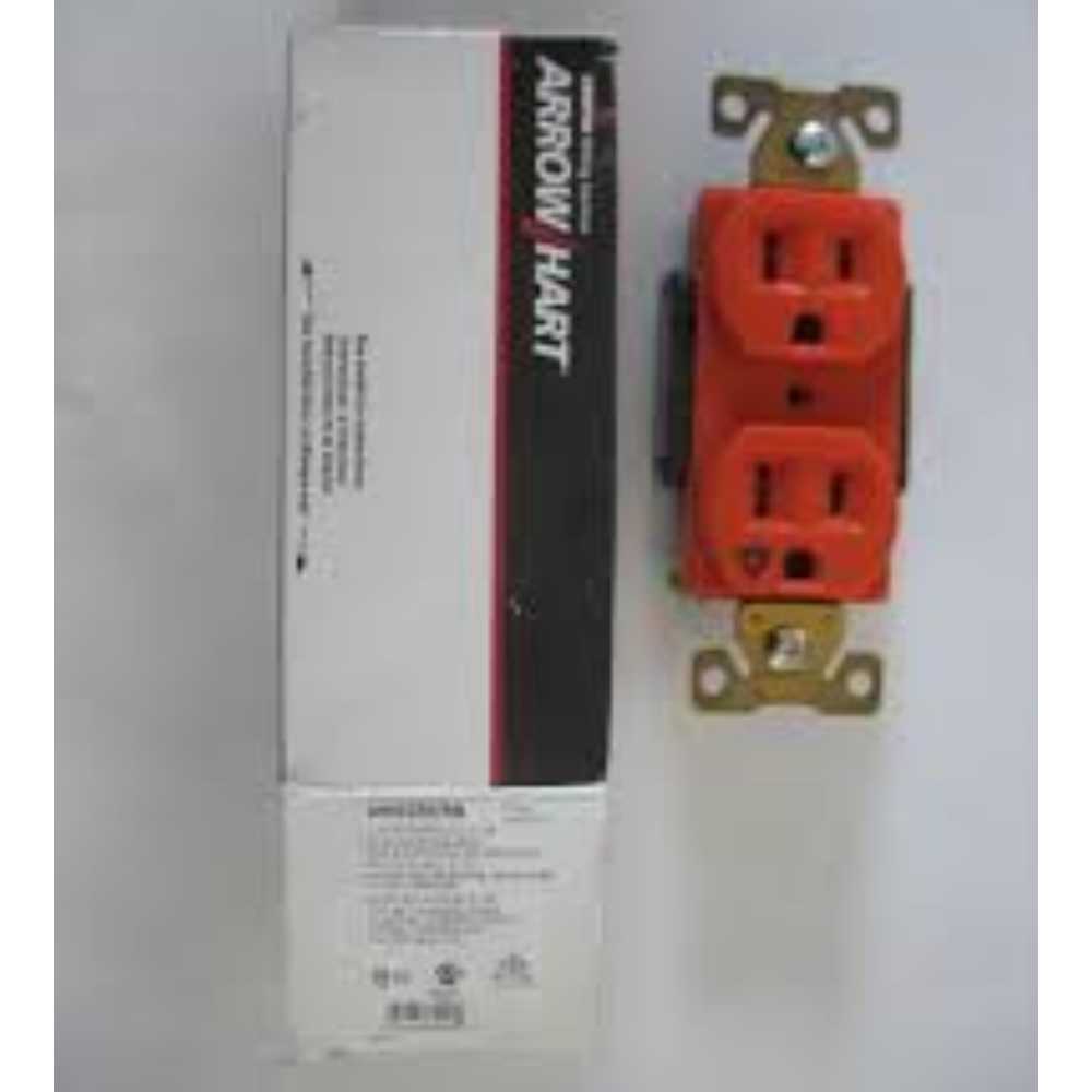 RECEPTACULO DUPLEX TIERRA AISLADA AHIG5262RN ARROW HART ***OFRECER LEV091 O LEV105 ***
