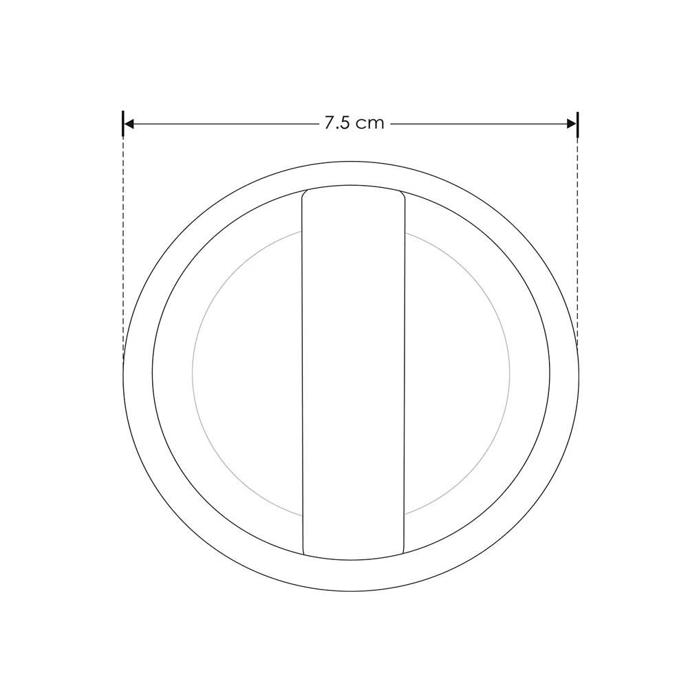 LUMINARIO EMPOTRAR DE PARED LED 3W/85-265V. BLANCO CALIDO REDONDO HOUSING DE PLASTICO IP54