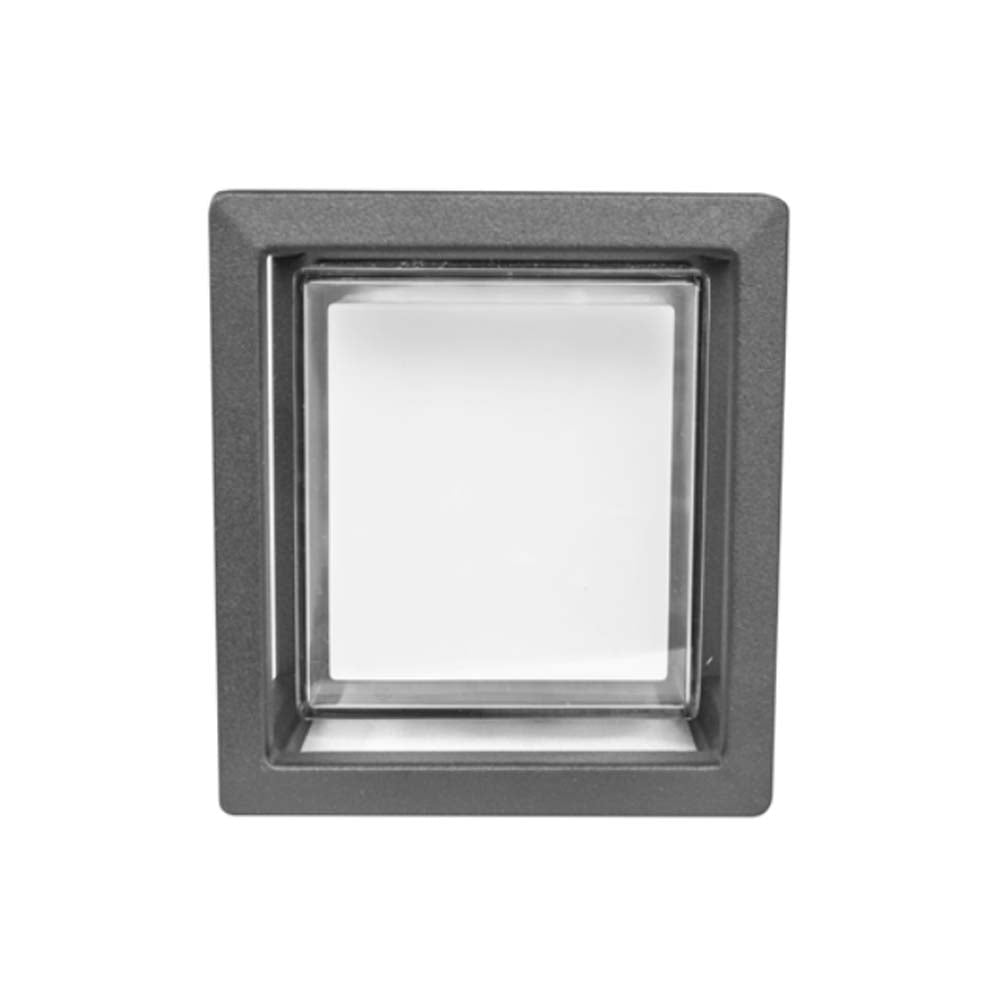 LUMINARIO DE PARED SOBREPONER CUBO LED NEGRO 6W BLANCO CALIDO LUZ DIRECTA FRONTAL 100-240V IP54 ILUMILEDS