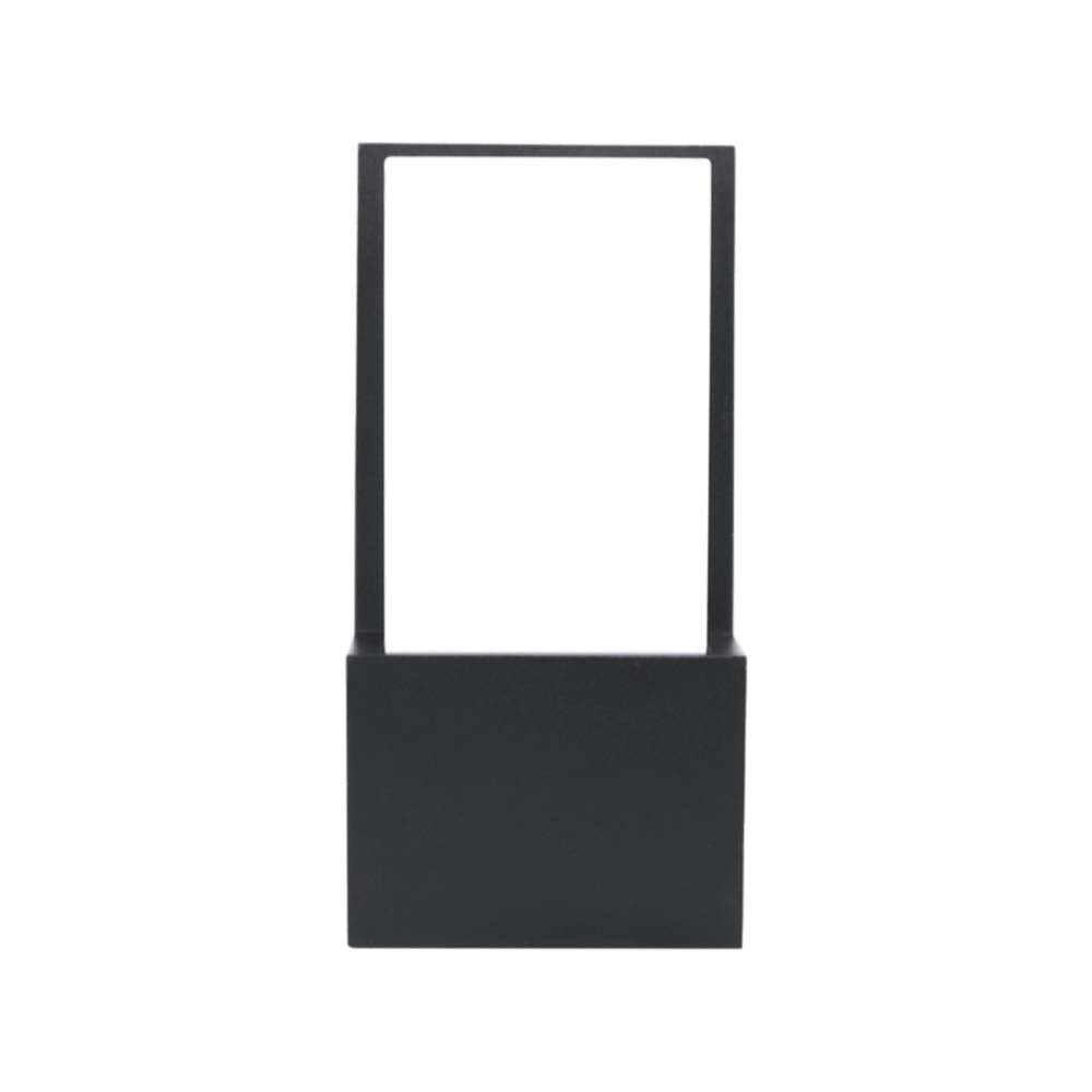 LUMINARIO DE PARED SOBREPONER EFECTO SIMETRICO LED NEGRO 10W BLANCO CALIDO LUZ DIRECTA 85-265V IP54 ILUMILEDS***HAE2025***