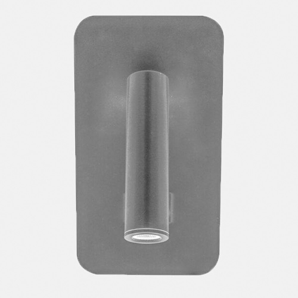 LUMINARIO DE PARED TIPO LECTURA LED NEGRO 10W BLANCO CALIDO DIRIGIBLE LUZ TRASERA Y FRONTAL 85-265V IP20 ILUMILEDS