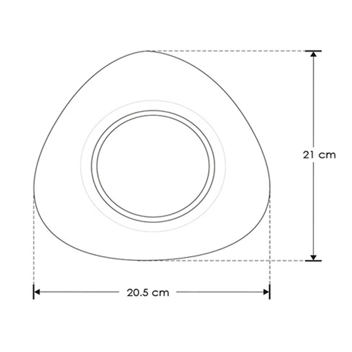 ARBOTANTE TRIANGULAR BLANCO 5W IP20 BLANCO CALIDO ILUMILEDS