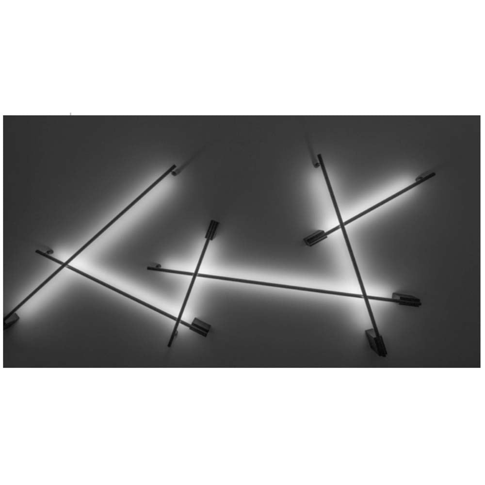 LUMINARIO DE PARED SOBREPONER CILINDRICO LED NEGRO BASE ALTA 60CM 10W BLANCO CALIDO 120 100-240V IP20 ILUMILEDS