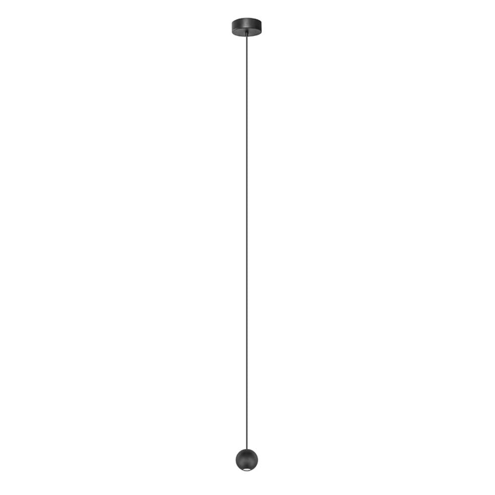 LUM. SUSP. CUERPO ESEFERICO NEGRO LED 4.5W 3IP20 ILUMILEDS