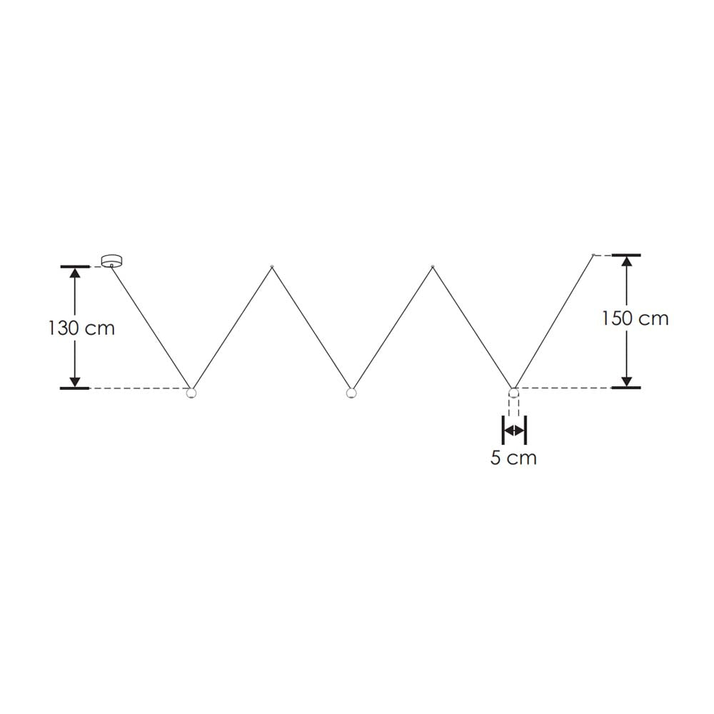 LUMINARIO DE SUSPENDER DE LED CON TRES CUERPOS ESFERICOS BLANCO CALIDO 12W OPTICA 38 DE SOBREPONER EN TECHO ALUMINIO ACABADO NEGRO 85-265V CA IP20