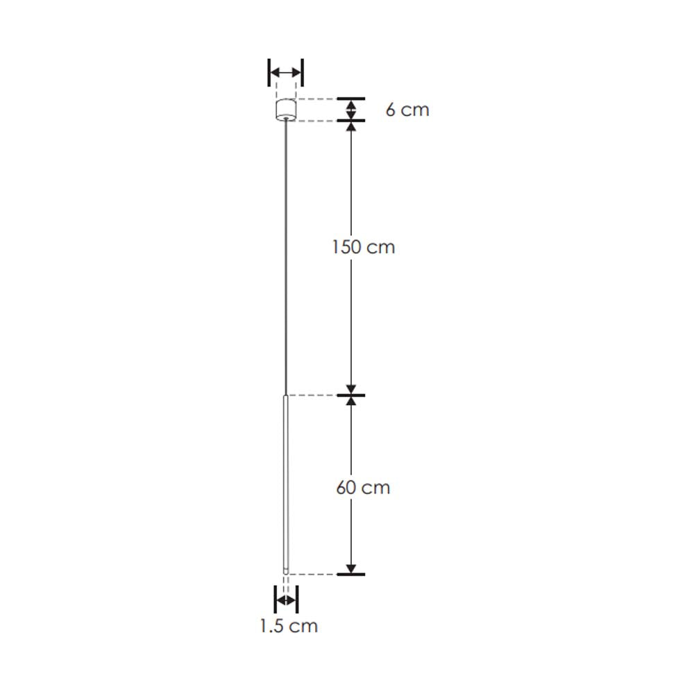 LUMINARIO COLGANTE CILINDRICO LED NEGRO 5W BLANCO CALIDO 120 100-240V IP20 ILUMILEDS