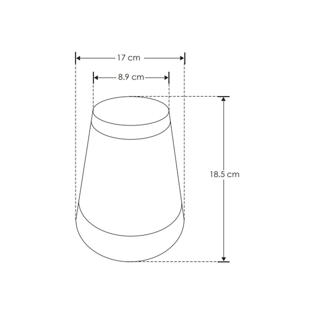 LUM TIPO BOLARDO CIRCULAR E27 (NO INCLUIDO) 15W BC 180 IP54 ILUMILEDS***HAE2025***