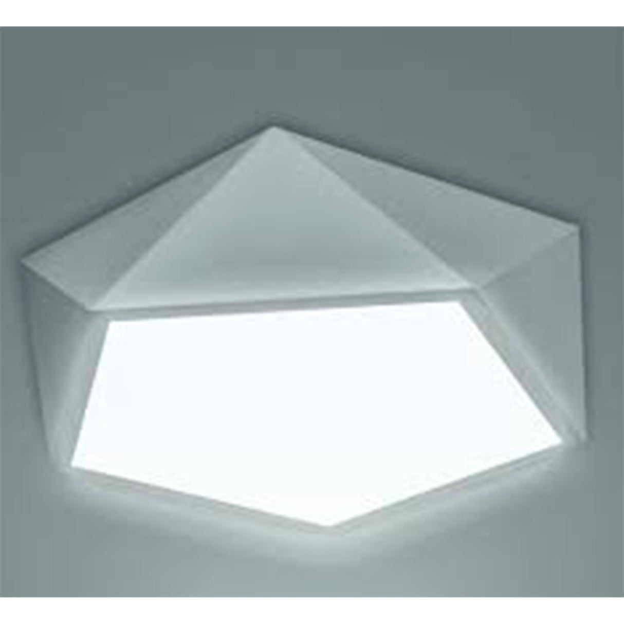 LUMINARIO PENTAGONAL PARA SOBREPONER EFECTO SIMETRICO CUERPO ALUMINIO BLANCO CALIDO 100-224 V CA 18 W ***HAE 2023***