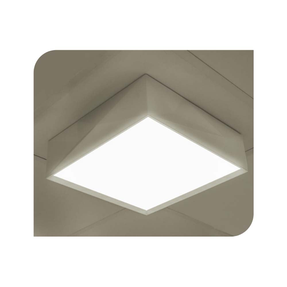 LUMINARIO CUADRADO PARA SOBREPONER EFECTO SIMETRICO BLANCO CALIDO 100-224 V CA 30W ***HAE 2023***
