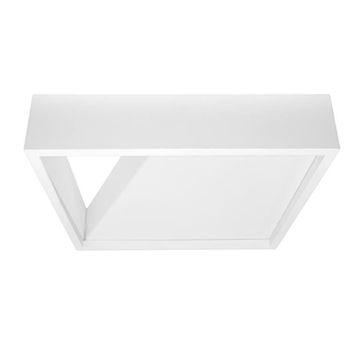 LUMINARIO RECTANGULAR CON APERTURA TRIANGULAR EN UNA ESQUINA PARA SOBREPONER EFECTO SIMETRICO BLANCO CALIDO 100-224 V CA 40 W ***HAE 2023***