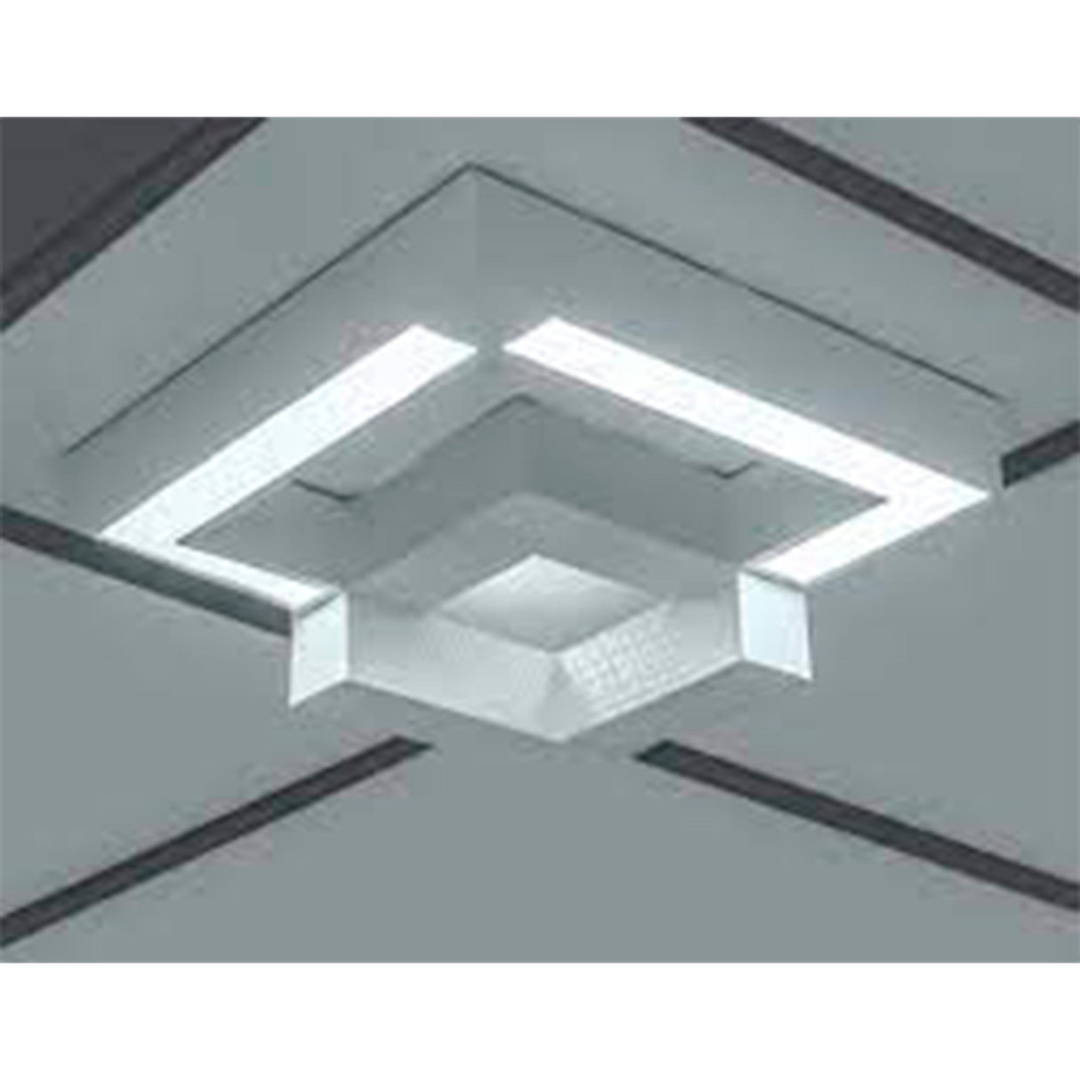 LUMINARIO CUADRADO DIMENSIONAL PARA SOBREPONER EFECTO SIMETRICO BLANCO CALIDO 100-224 V CA 30 W IP20 ***HAE 2023***