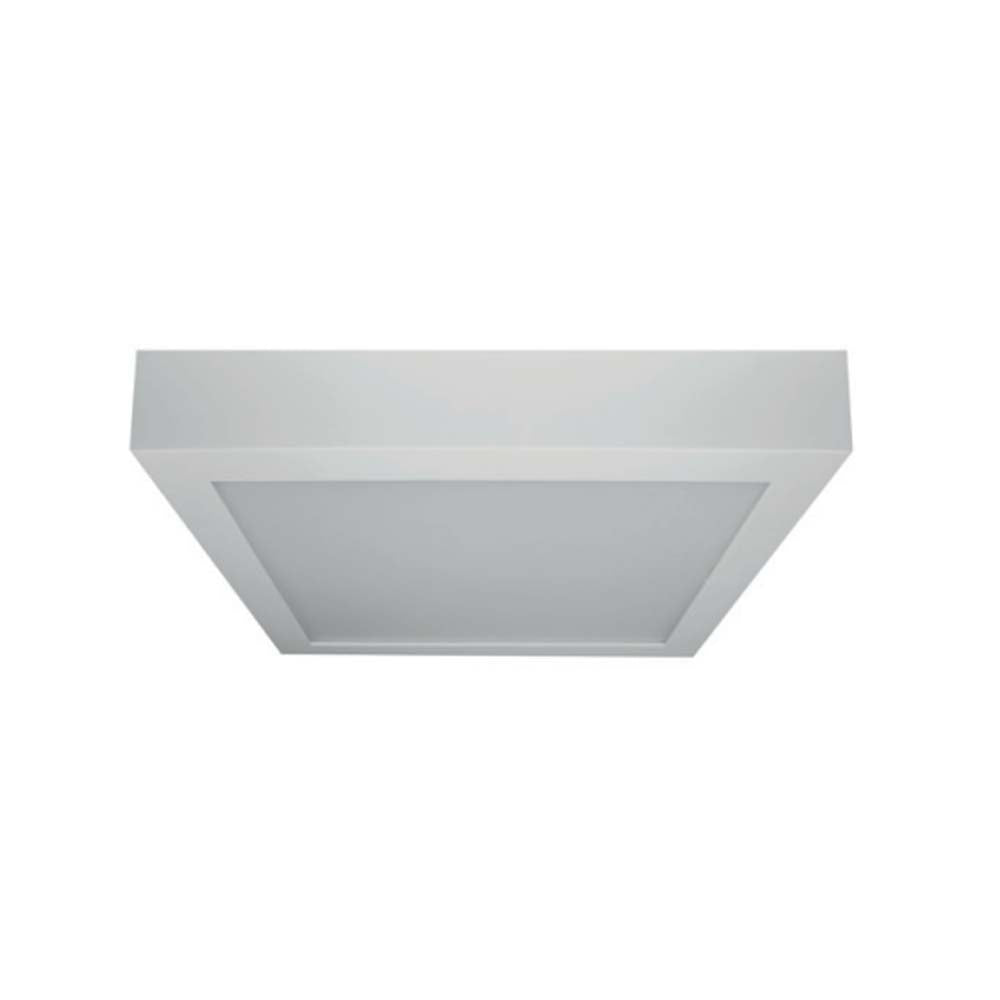LUM. DE TECHO DE LED BLANCO CALIDO 24W OPTICA 120 CUADRADO DE SOBREPONER CUERPO Y DIFUSOR LECHOSO DE PVC 85-265V CA IP20***HAE2025***