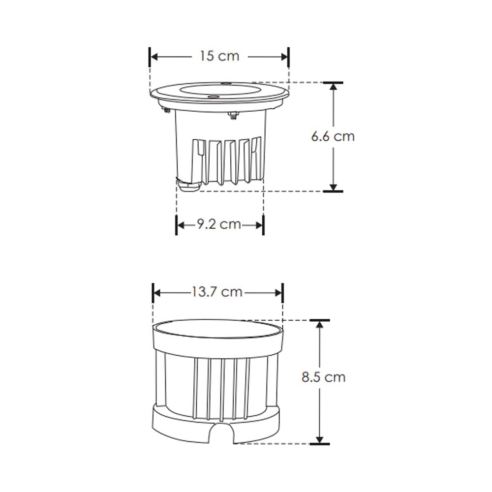 LUMINARIO DE PISO 9W IP65 85-265V ILUMILEDS